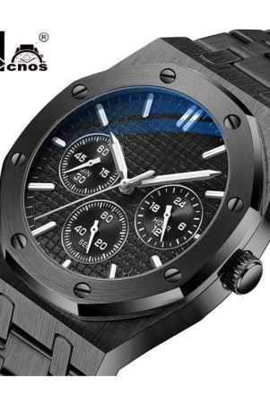 acnos-black-stainless-steel-analog-mens-watch