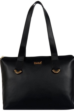 enoki-black-faux-leather-shoulder-bag-black