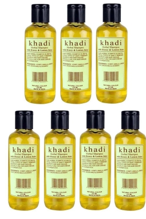 khadi-herbal-honey-lemon-juice-shampoo-210-ml-pack-of-7