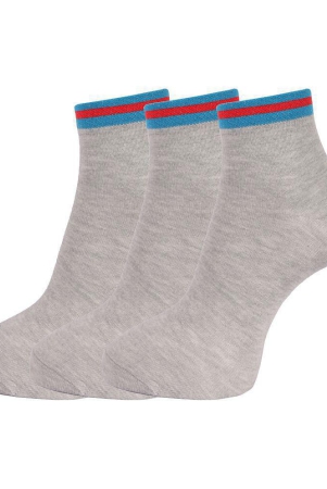 Dollar Socks Cotton Ankle Length Socks Pack of 3 - Multi