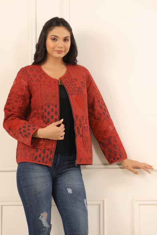 Printed women quilted  jacket-XXL/3xl