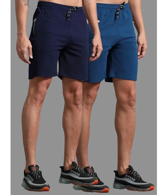 JILZ Multi Polyester Mens Shorts ( Pack of 2 ) - None