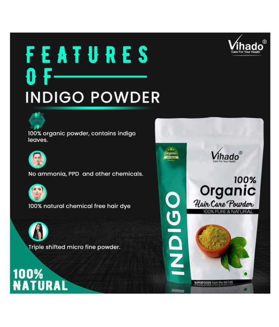 Vihado Natural Indigo Leaf Powder Hair Scalp Treatment 50 g