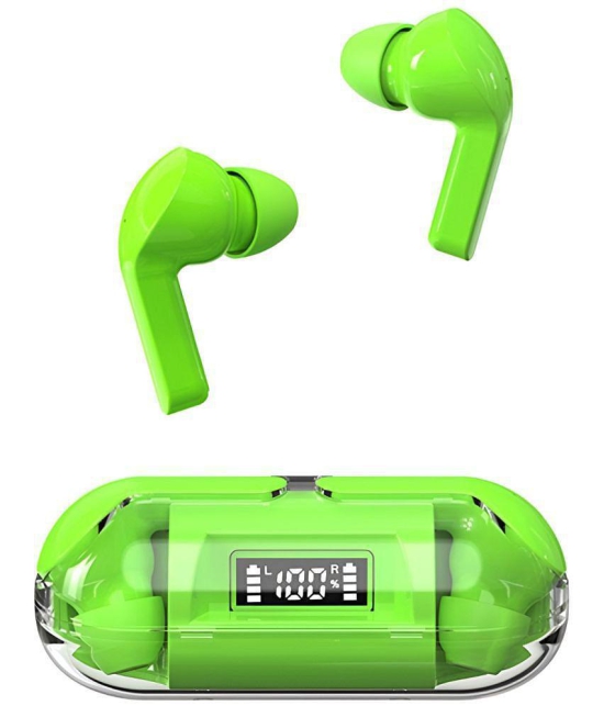 COREGENIX Capsule Bluetooth True Wireless (TWS) In Ear 30 Hours Playback Low Latency IPX5(Splash & Sweat Proof) Green