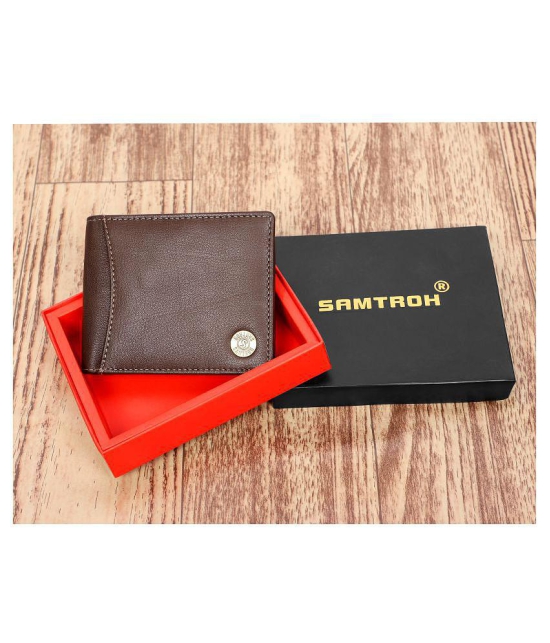 samtroh Leather Black Casual Regular Wallet