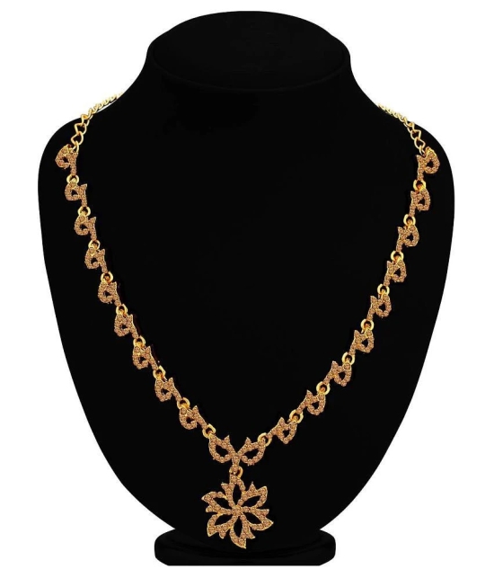 Sukkhi Alloy Golden Traditional Necklaces Set Collar - Golden