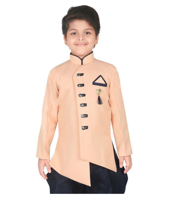 Ahhaaaa Ethnic Wear Sherwani/Indo Western With Dhoti Pant For Kids and Boys - None