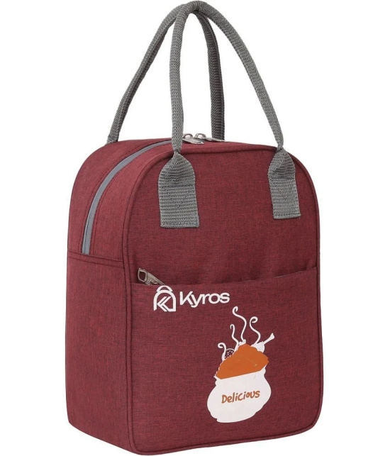 Kyros Maroon Polyester Lunch Bag Pack of 1 - Maroon