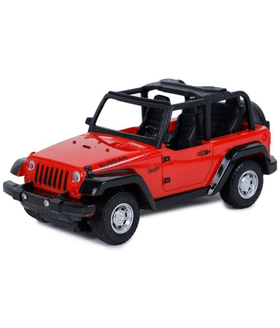 Russian Jeep Remote Control Toys for Boys Rechargeable Off Road Vehicle Toy Cars for Kids Best Gift (RED) - Red