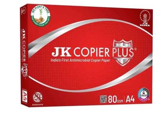 JK Copier Plus Anti Microbial : 80 GSM - A4 (Box pack containing 10 reams)