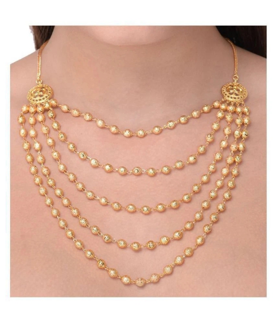 Bhagya Lakshmi - Gold Alloy Necklace ( Pack of 1 ) - Gold