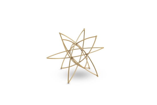 Golden Starburst Metal Table Decor - No