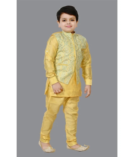 J D Creation - Kurta,Pajama & Waistcoat Set for Boys - None