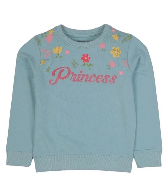 PLUM TREE GIRLS PULLOVER SWEATSHIRT-Aqua - None