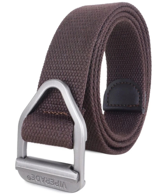 Zacharias - Brown Canvas Mens Casual Belt ( Pack of 1 ) - None