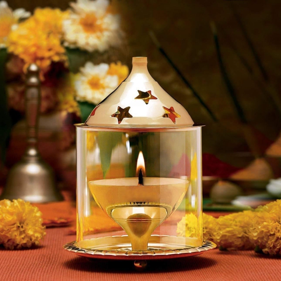 Akhand Diya (Gold)-Model 5