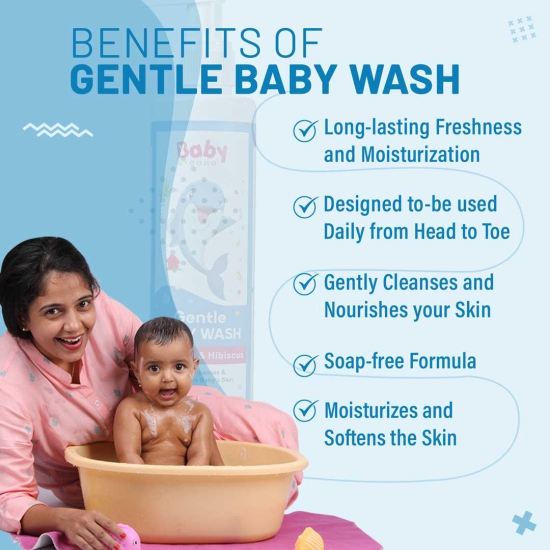 BabyOrgano Gentle Baby Body Wash | Cleanses and Moisturizes Skin | Restores The Normal pH Balance |  100% Ayurvedic