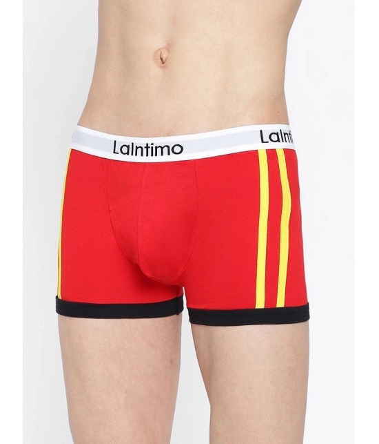 La Intimo Red Cotton Mens Trunks ( Pack of 1 ) - None