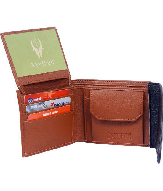 samtroh - PU TAN Men's Regular Wallet ( Pack of 1 ) - Tan