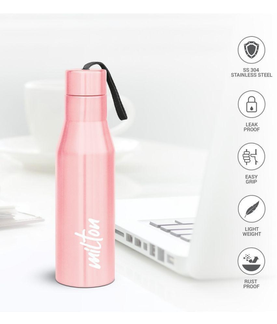 Milton - SUPER 750,LIGHT PINK Light Pink Water Bottle 650 mL ( Set of 1 ) - Light Pink