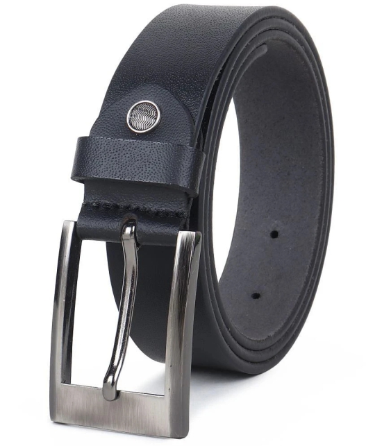 Loopa - Black Leather Mens Formal Belt ( Pack of 1 ) - None