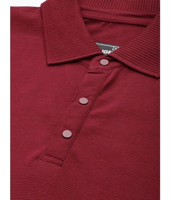 Dillinger Cotton Regular Fit Solid Half Sleeves Mens T-Shirt - Maroon ( Pack of 1 ) - None