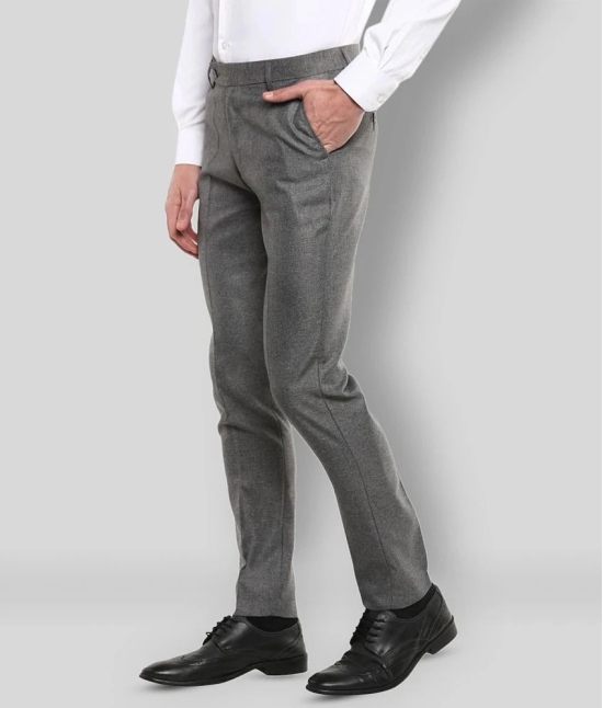 Inspire Clothing Inspiration - Grey Polycotton Slim - Fit Mens Formal Pants ( Pack of 1 ) - None