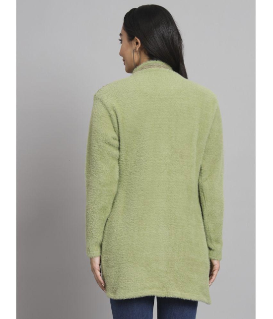 eWools.in Woollen Round Neck Womens Buttoned Cardigans - Green ( ) - None