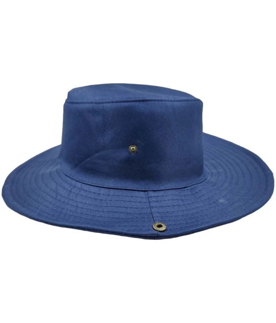 Zacharias Blue Cotton Blend Mens Hat ( Pack of 1 ) - Blue