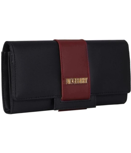 Nicoberry - Black Faux Leather Purse - Black