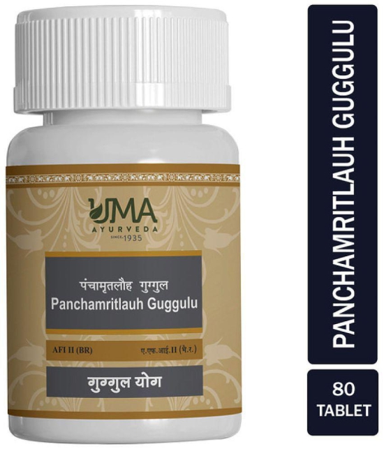 UMA AYURVEDA Panchamritlauh_Guggul_With_Silver_80_Tab Tablet 1 kg Pack Of 1