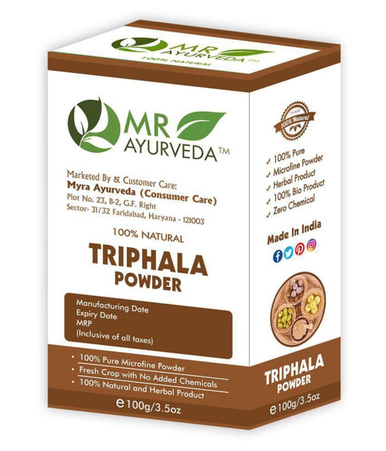 MR Ayurveda Triphala Powder, Hair Care Hair Scalp Treatment 100 g