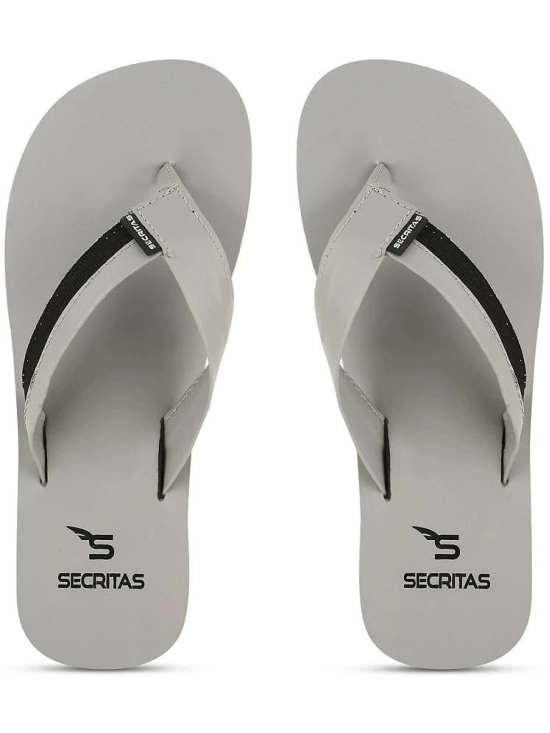 Secritas Grey Mens Leather Slipper - 9