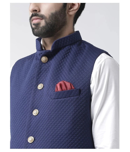 Hangup Multi Cotton Blend Nehru Jacket - None