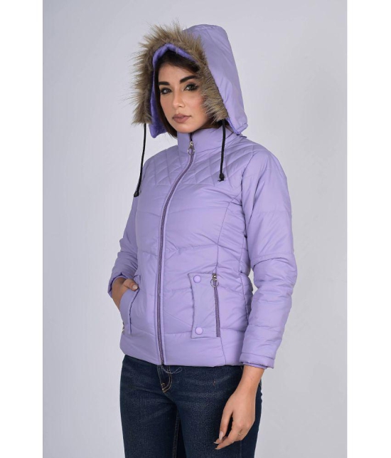 STREETVIBES - Nylon Purple Hooded Jackets - None