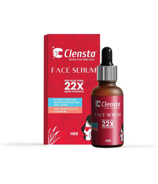 Clensta Face Serum With 2% Alpha Arbutin & 2% Hyaluronic Acid 30 ml, Face Moisturizing Cream 50g & SPF 50 Sunscreen Lotion, 50g