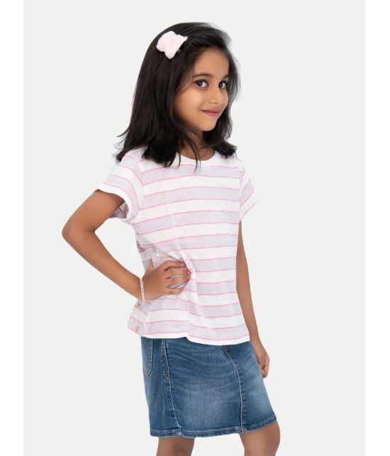 Radprix Purple Cotton Blend Girls T-Shirt ( Pack of 1 ) - None