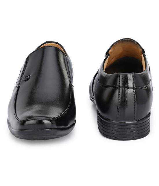 Shoevik Office Artificial Leather Black Formal Shoes - None