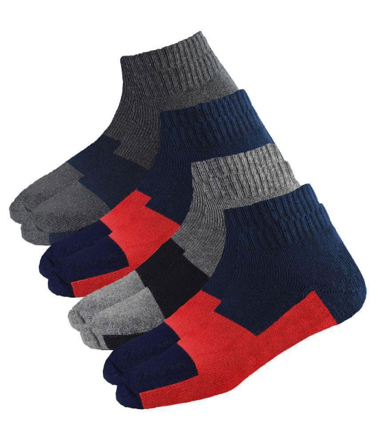 hicode Multi Ankle Length Socks Pack of 4 - Multi