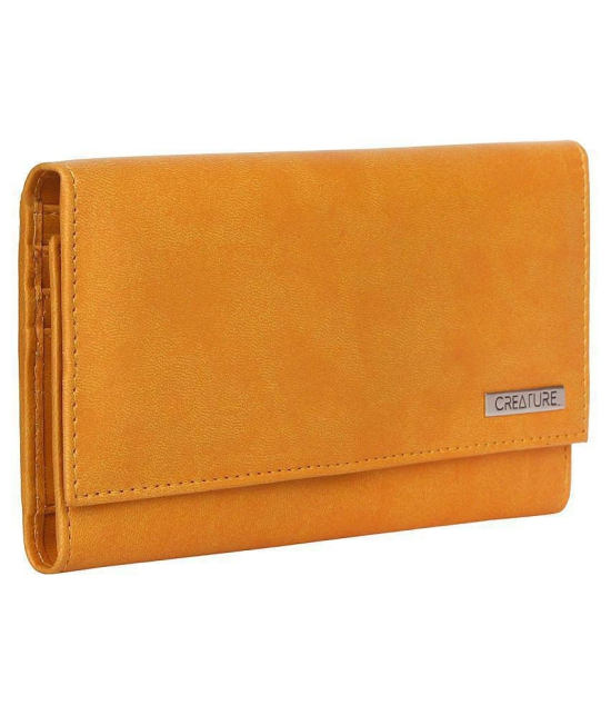 Creature Yellow Faux Leather Handheld - Yellow