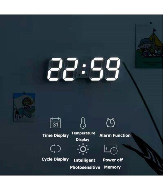 Ramdev Enterprises Digital Plastic Table Clock - Pack of 1