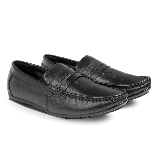 BXXY Men's Black Leather Office Wear Formal Shoes 7