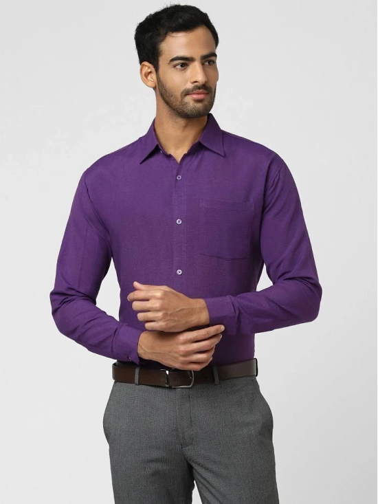 DESHBANDHU DBK - Purple Cotton Regular Fit Mens Casual Shirt (Pack of 1 ) - None