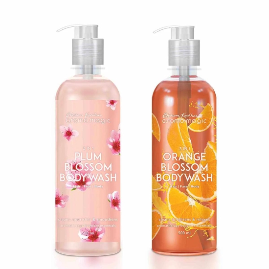 3 in 1 Body Wash Combo-Plum and Orange