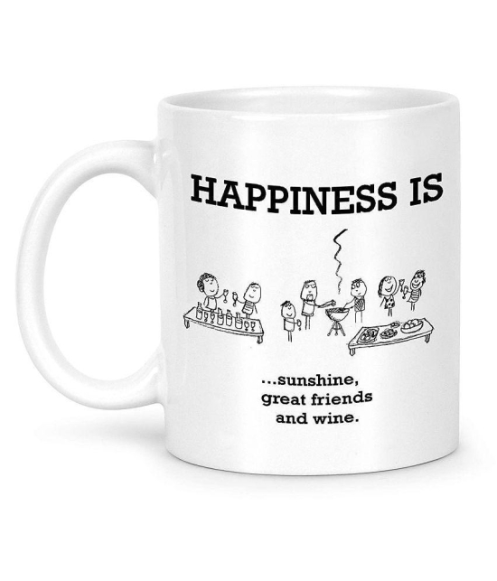 Idream Quote Printed Ceramic Coffee Mug 1 Pcs 330 mL - White