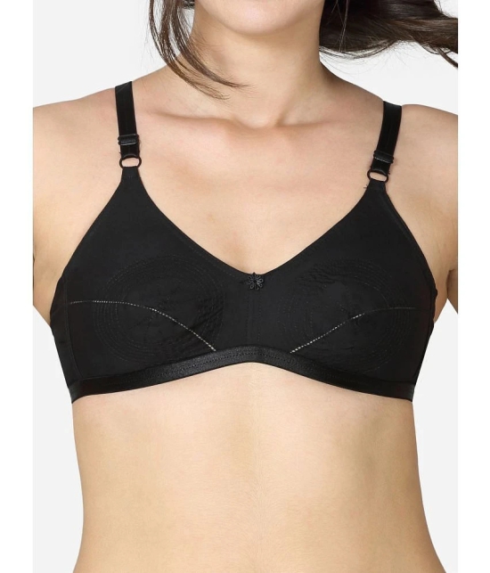 VStar - Black Cotton Non Padded Womens Everyday Bra ( Pack of 1 ) - None