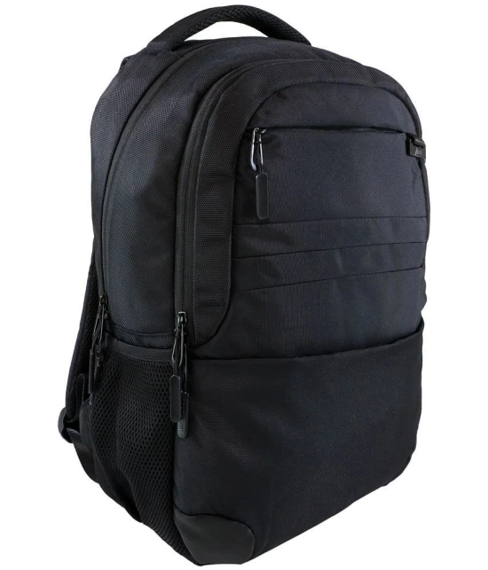 mikebags 22 Ltrs Black Polyester College Bag - Black