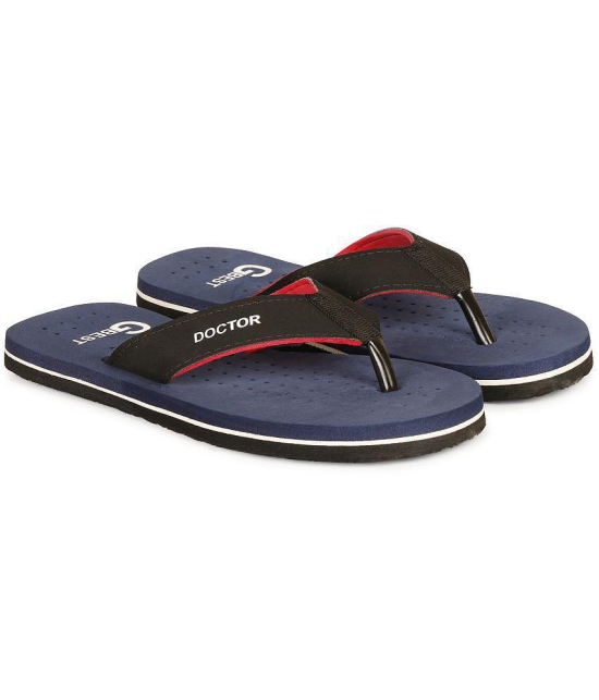 GBest - Blue Men''s Thong Flip Flop - None