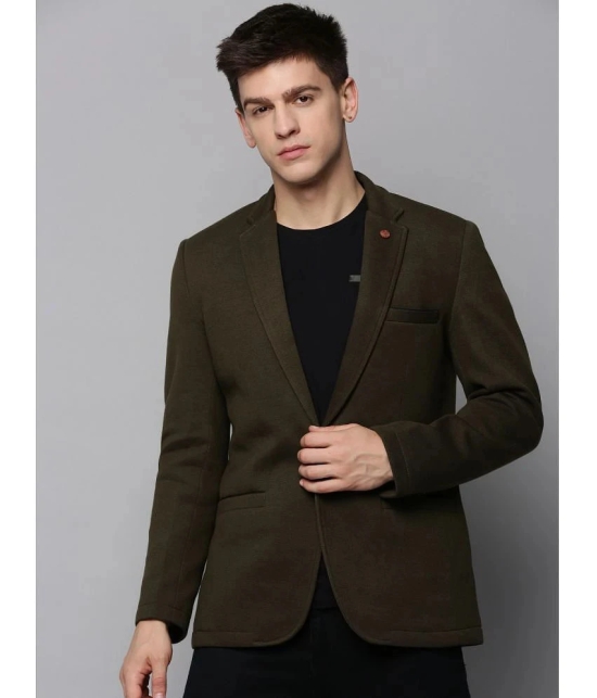 Showoff Cotton Blend Mens Blazer - Olive ( Pack of 1 ) - None