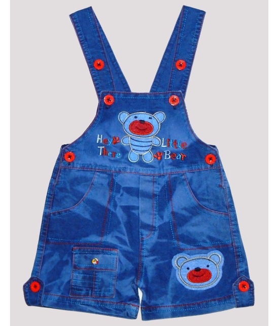 Wise Guys - Red Denim Baby Boy Dungaree Sets ( Pack of 1 ) - None